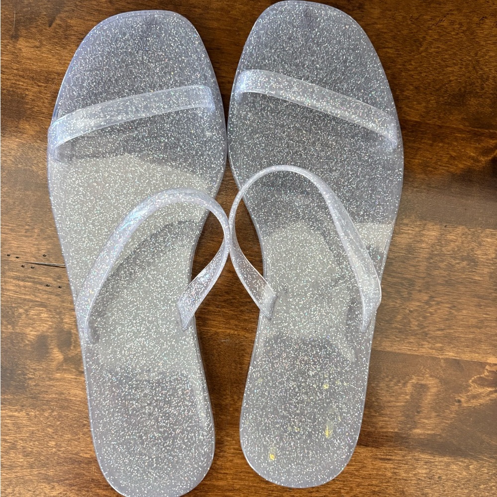 Old Navy Glitter Sandals - Silver